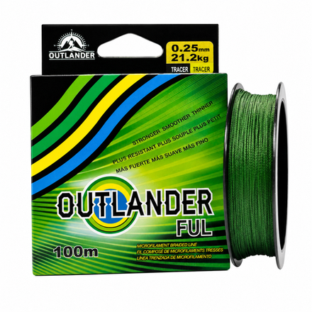 Шнур плетеный для рыбалки OUTLANDER - 75м. 0.23 (уп/10шт)
