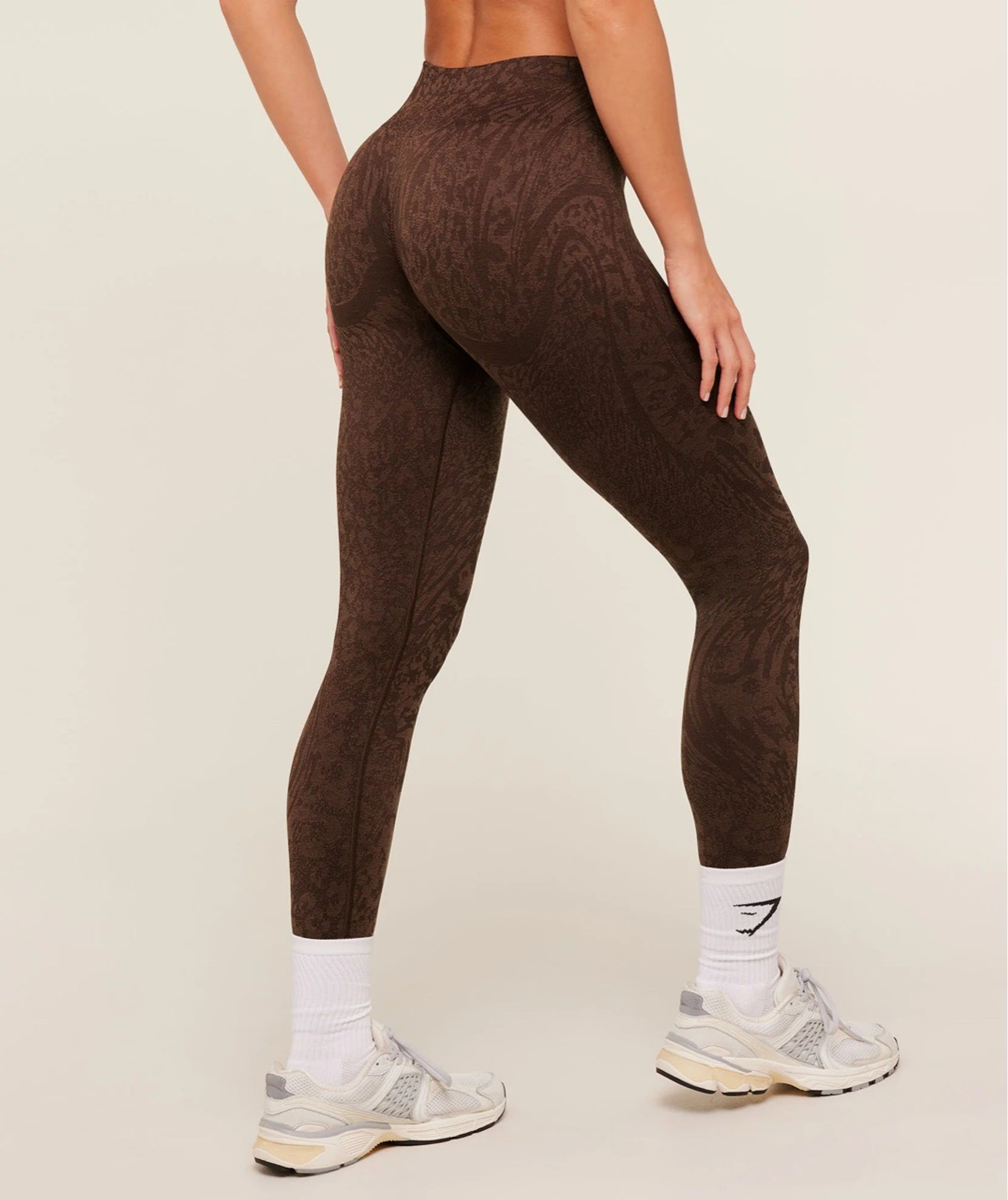Леггинсы GYMSHARK Adapt Animal Leggings Brown