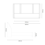 Основание с ящиком 180x200 ENZA HOME NETHA EH22056