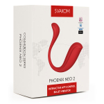 Красное интерактивное виброяйцо Svakom Phoenix Neo 2 Interactive App-controlled Egg Vibrator With External Light S94P