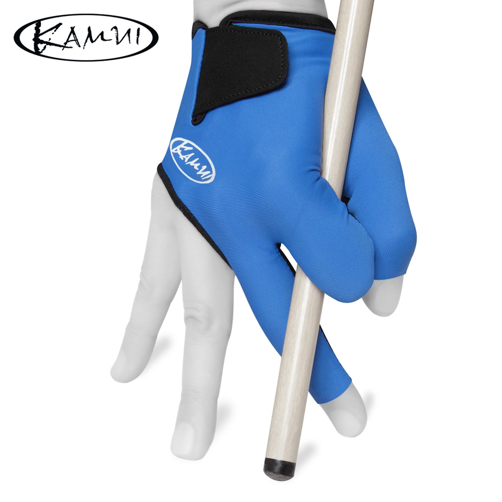 Перчатка для бильярда "Kamui QuickDry Short" синяя/черная правая XL