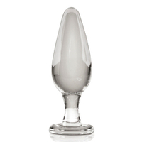 Прозрачная стеклянная пробка 11,5см PipeDream Icicles #26 Glass Anal Plug Clear 292600