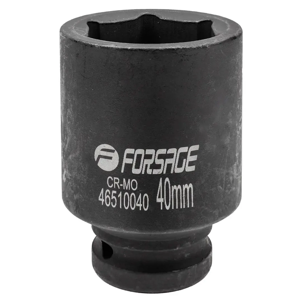 Головка ударная глубокая 40мм (6гр.), 3/4'' Forsage F-46510040