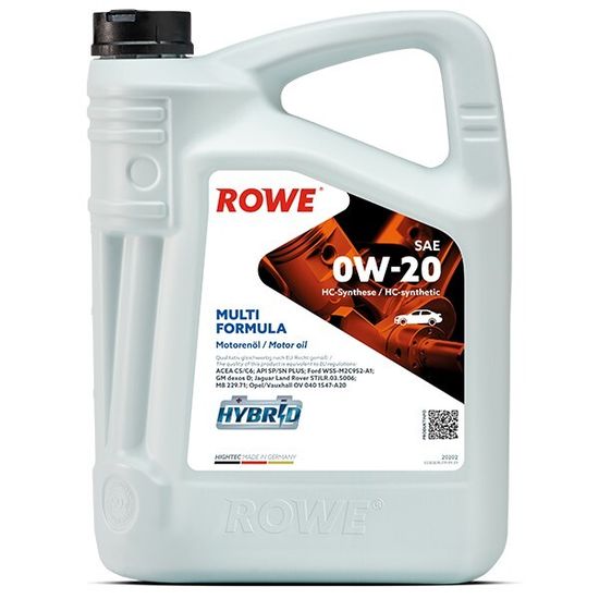 HIGHTEC MULTI FORMULA SAE 0W-20 ROWE моторное масло 5 Литров