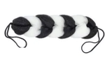 Мочалка косичка «Tressy», цвет черный, 26*6.5см / 70 гр