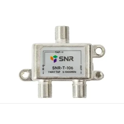 Ответвитель абонентский SNR-T-106 на 1 отвод, вносимое затухание IN-TAP 6dB.