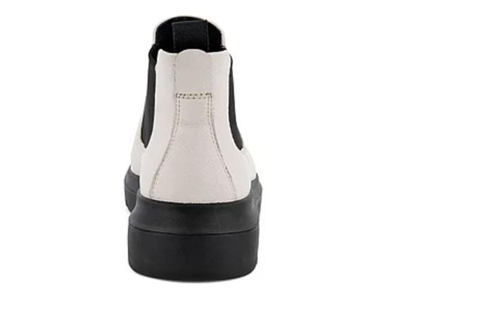 Ecco Trendy Collection Leather Short Chelsea Boots Women"s Beige