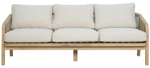 Диван деревянный трехместный Tagliamento Ravona KD, натуральный, бежевый
