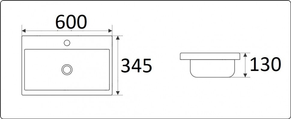 Умывальник CeramaLux 9595-60