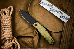 Нож Civivi Sokoke C22007-2 сталь 14C28N BlackWash рукоять Green Burlap Micarta Handle
