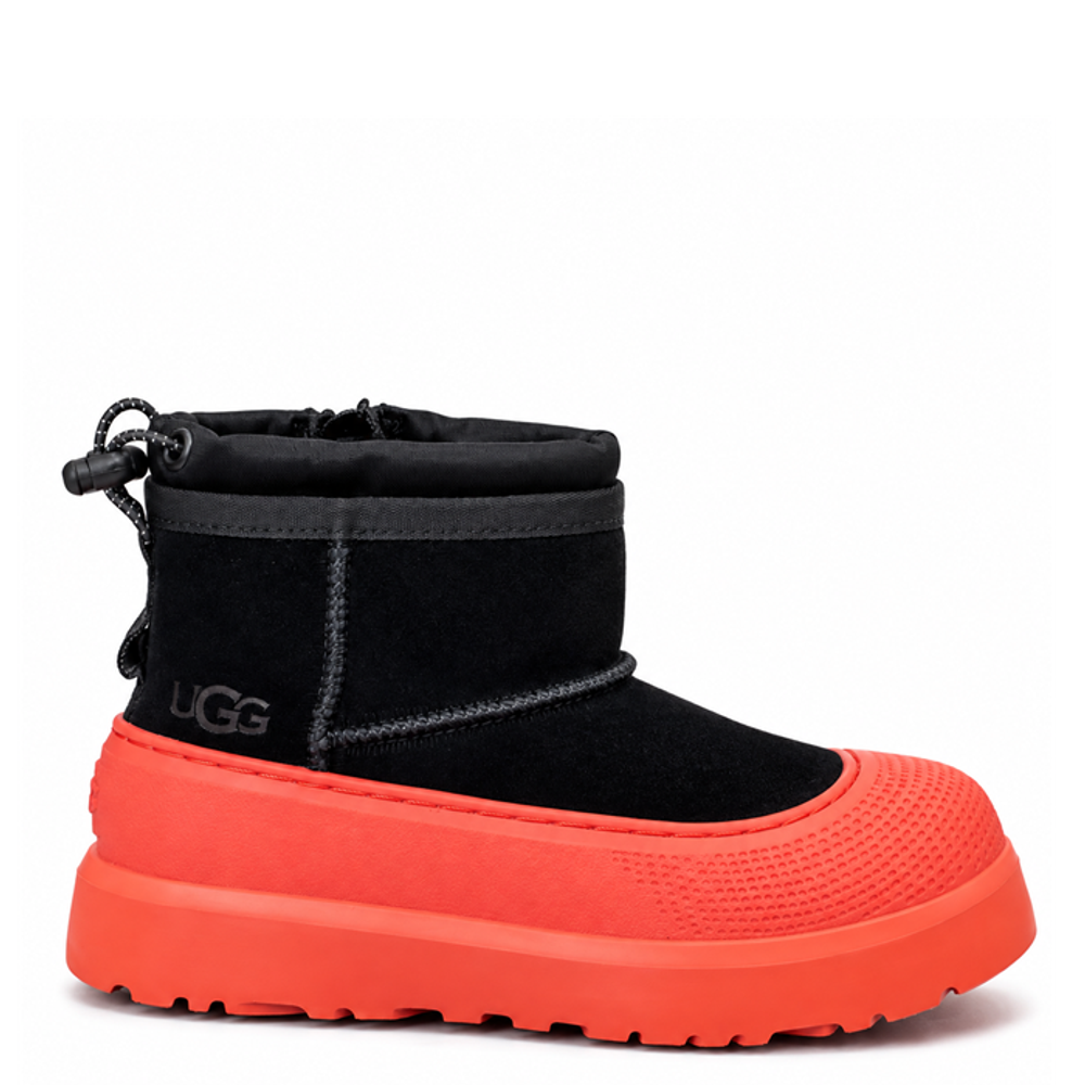 Ugg Kids Mini Hybrid Black Orange Ugg Kids Mini Hybrid Black Orange