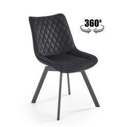 Стул HALMAR K520 черный/черный, поворотный