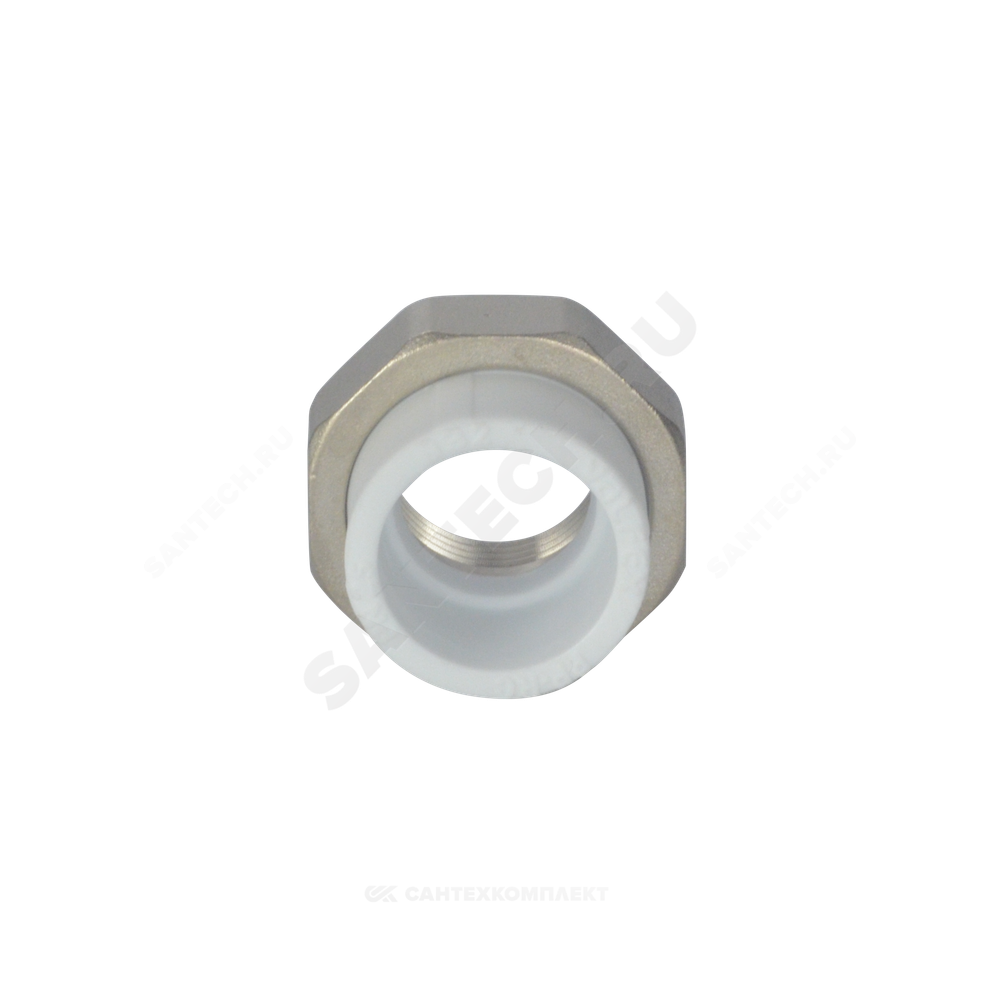 Муфта PP-R комбинированная разъемная белая Дн 50х1 1/2" ВР VALFEX 10155040