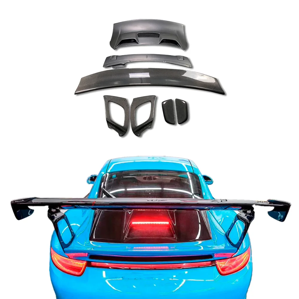 Спойлер с крышкой двигателя в стиле GT2 RS для PORSCHE 911 991.1 / 991.2 2011–2020 Порше