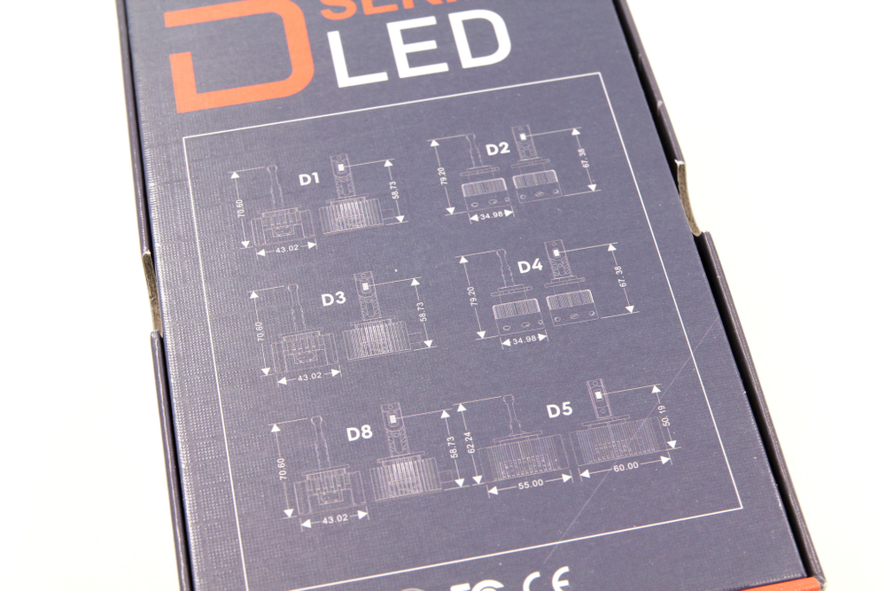 Светодиодные лампы D5S LED 35W 6000K 3500LM (комплект, 2шт)