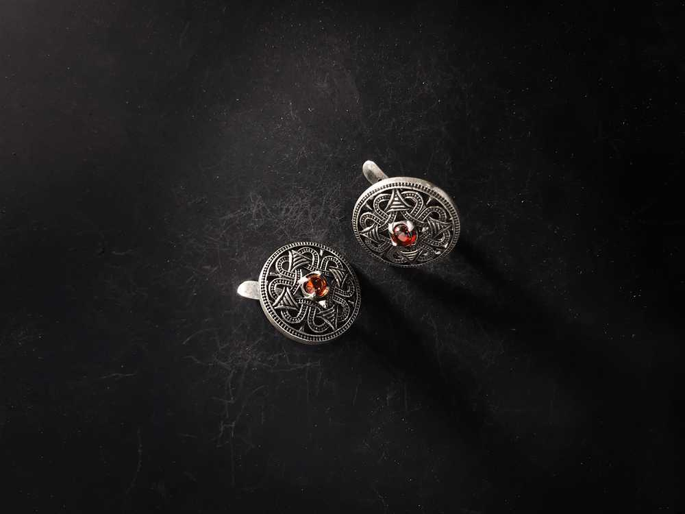 Серьги "Северное солнце"