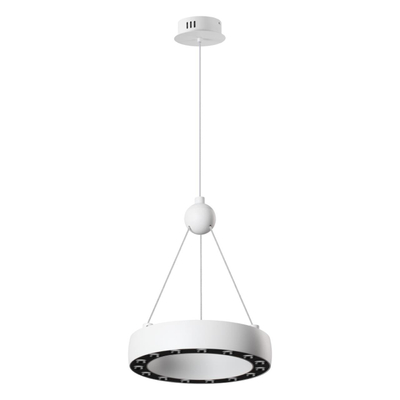359395 OVER NT24 278 белый Светильник подвесной светодиодный, длина провода 2м IP20 LED 12W вниз/5W вверх 220V 1360Лм 3000K TURN