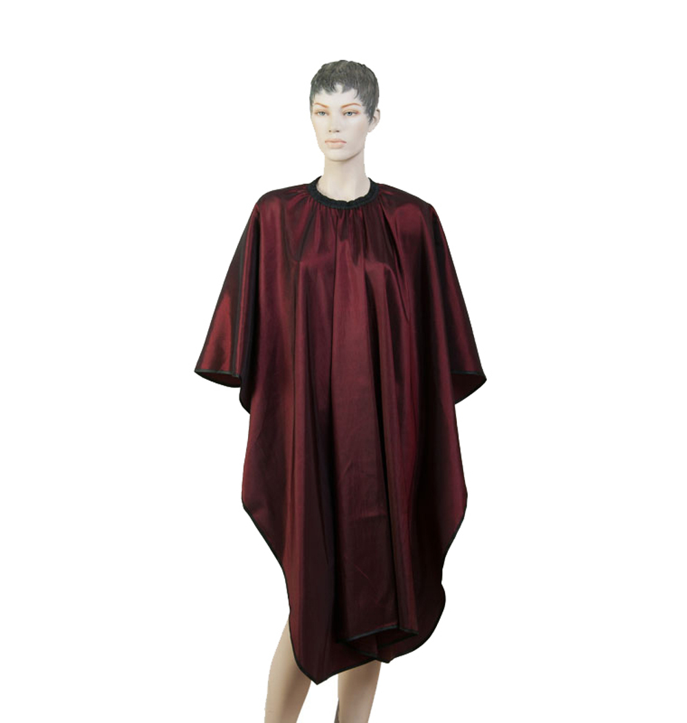 Пеньюар для стрижки "Глянец" красный, DEWAL, 128х146 см