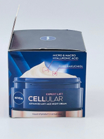 Ночной крем NIVEA Cellular Expert Lift антивозрастной с бакучиолом и 2 видами гиалуроновой кислоты, 50 мл (Германия)