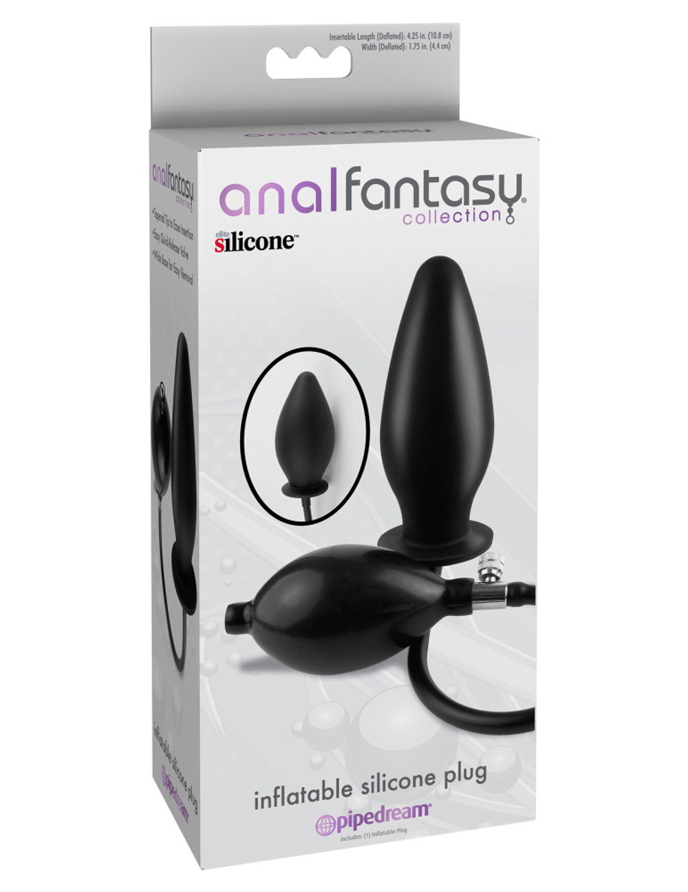 Pipedream Inflatable Silicone Plug - Анальный расширитель