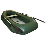 Лодка ПВХ Polar Bird Чирок Гребная PB-230Т Teal со стеклокомпозитной сланью и банкой -