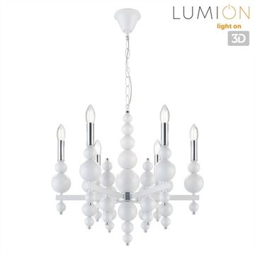 Подвесная люстра 6*E14 8260/6 белый/хром Moderni NANA Lumion