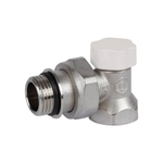 Клапан балансировочный угловой STOUT - 1/2" (ВР/НР-американка, PN10, Tmax 120°C, с самоуплотнением)