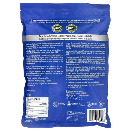 Celtic Sea Salt, Fine Помол, смесь жизненно важных минералов, 2268 г (5 фунтов)