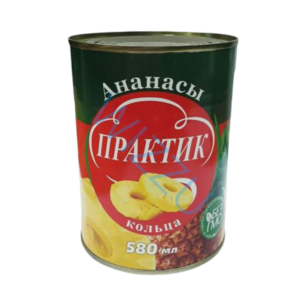 Ананасы ПРАКТИК кольца ж/б 580мл