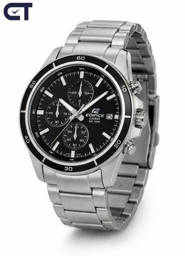 CASIO EFR-526D-1AVUDF EDIFICE мужские наручные часы — стальной хронограф с черный циферблатом