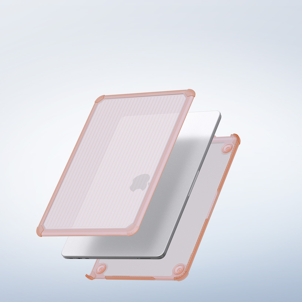 Чехол розового цвета для ноутбука MacBook Neo 13 (с 2026-) от Dux Ducis, серии LCGH Series Protective Case