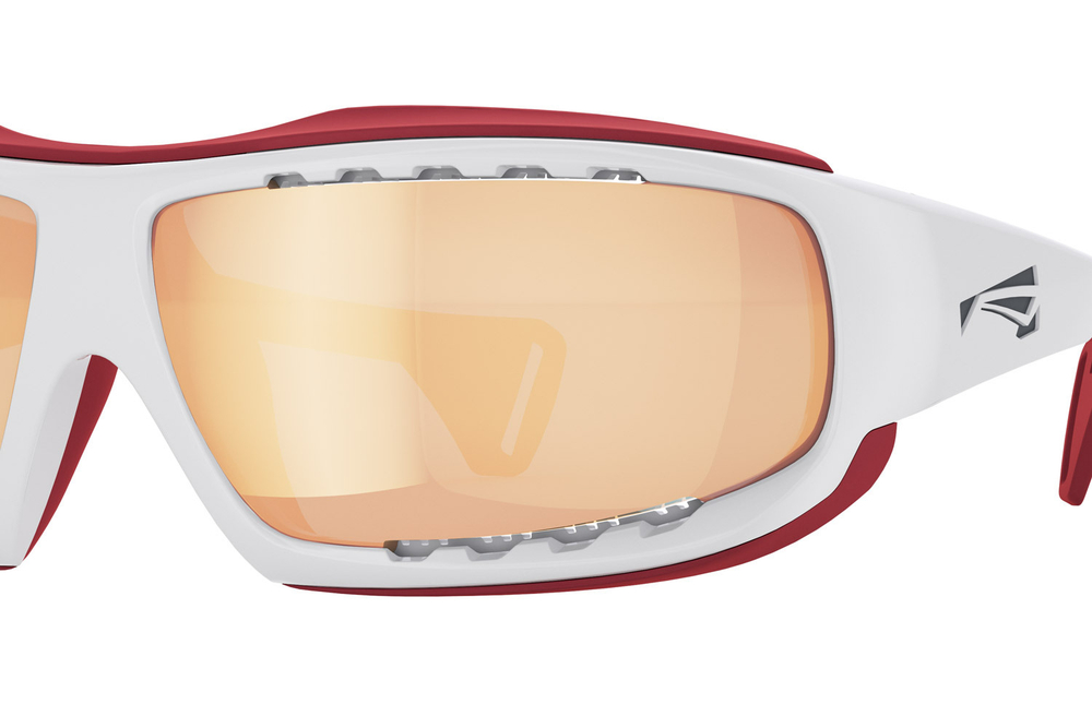 Спортивные очки LiP Typhoon / Gloss White - Red / PC Photochromic / ecLiPse Series ML Red Brown Lens