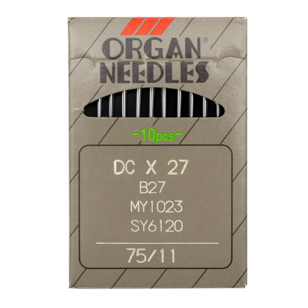 Иглы для промышленных швейных машин DCx27, №75, 10 шт, Organ