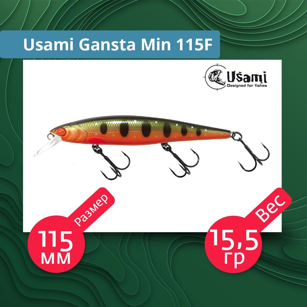 Воблер для рыбалки Usami Gansta Min