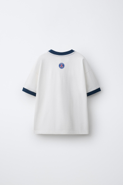 ZARA ФУТБОЛКА PSG ® T-SHIRT, БЕЛЫЙ