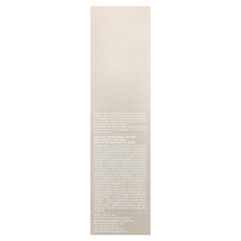 Huxley, Secret of Sahara, очищающий гель, 200 мл (6,76 жидк. унц.)