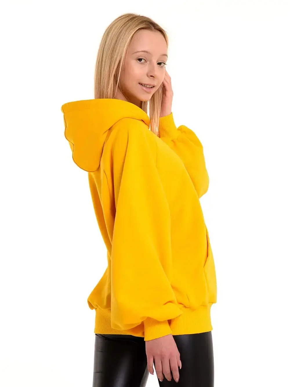 Худи с капюшоном оверсайз теплое без начеса