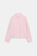 РУБАШКА В ПОЛОСКУ С ШИРОКОЙ ПРОЙМОЙ — ZARA