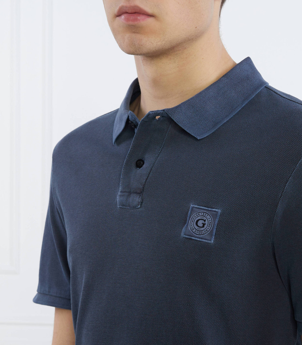 Поло ES WASHED GUESS - темно-синий(M2YP24 K9WF1)