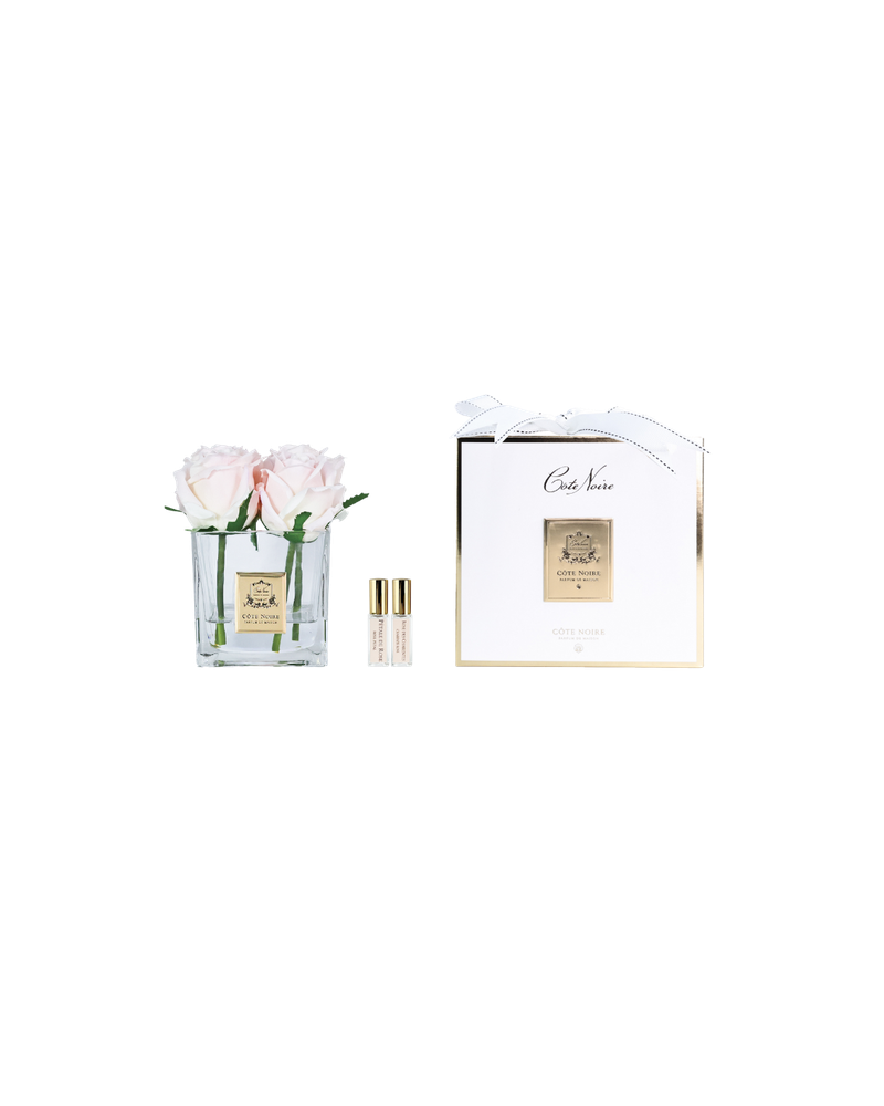 Букет ароматический Cote Noire Square Four Rose Buds Gold &amp; Pink Blush