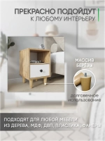 Ножки мебельные 4 шт, 120мм, Прямые, Лакированные