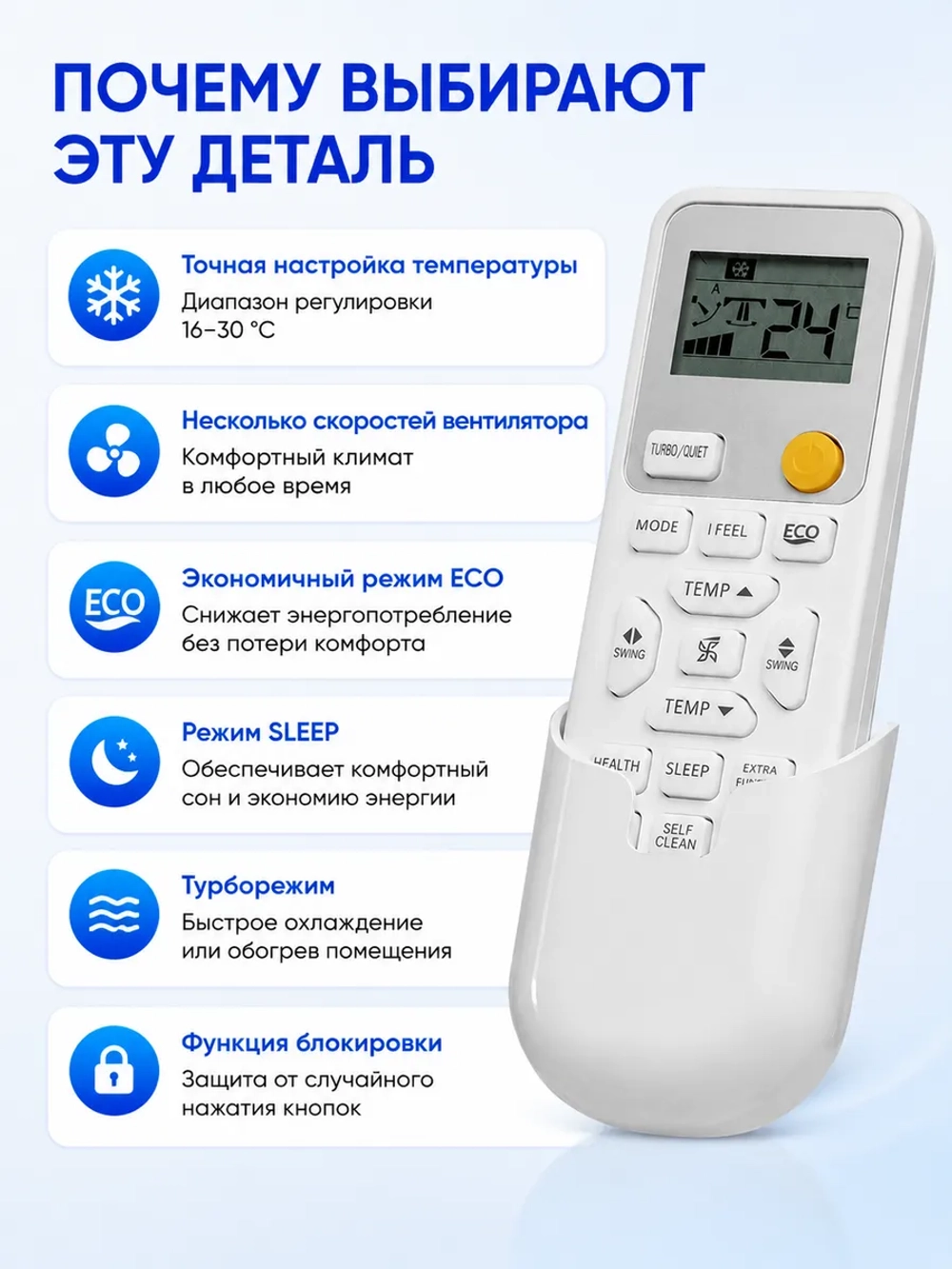 Пульт ДУ для кондиционера Haier V12843 HJ R2F E (PDU 0590) PDU0590