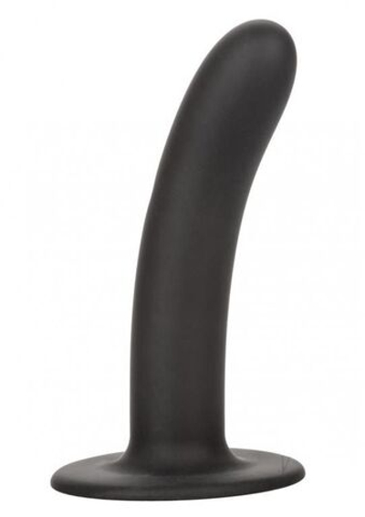 Черный анальный стимулятор Silicone Smooth Probe - 15,25 см. (Цвет: черный)