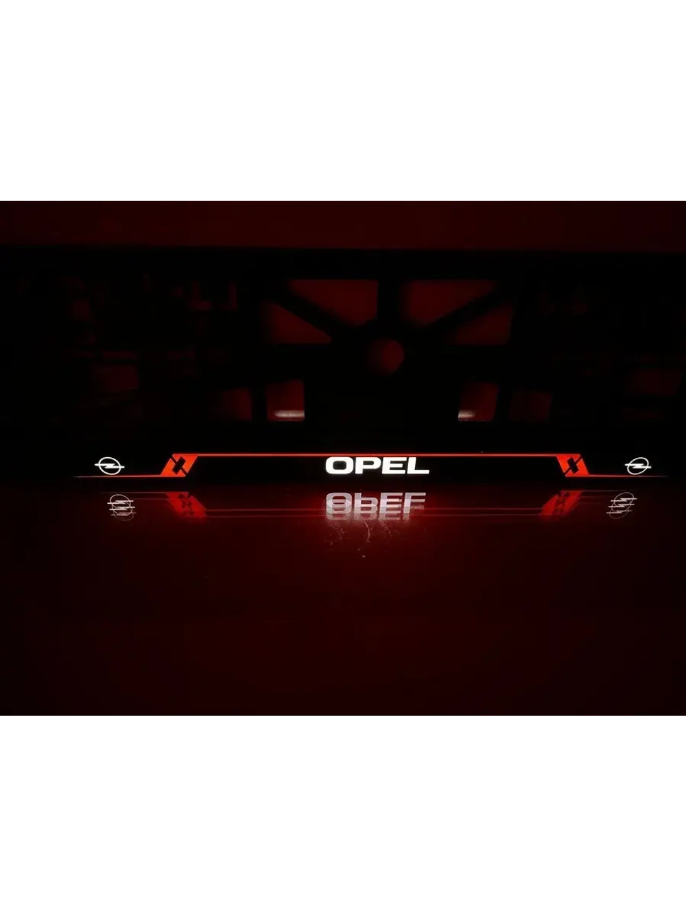 Рамка для номера с подсветкой RL. Opel.