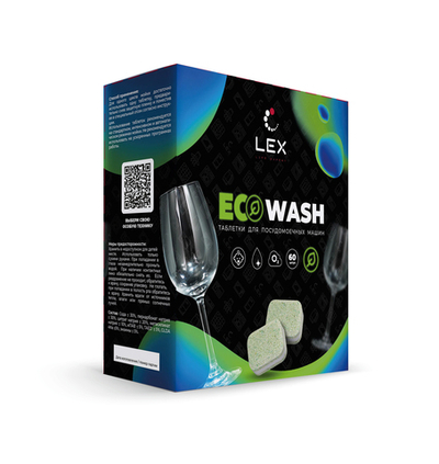 Таблетки для ПММ LEX 60 штук (20 грамм) б/ф 3 слоя (ECOWASH)