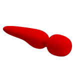 Красный wand-вибратор 21,5см Pretty Love Meredith BI-014668-2