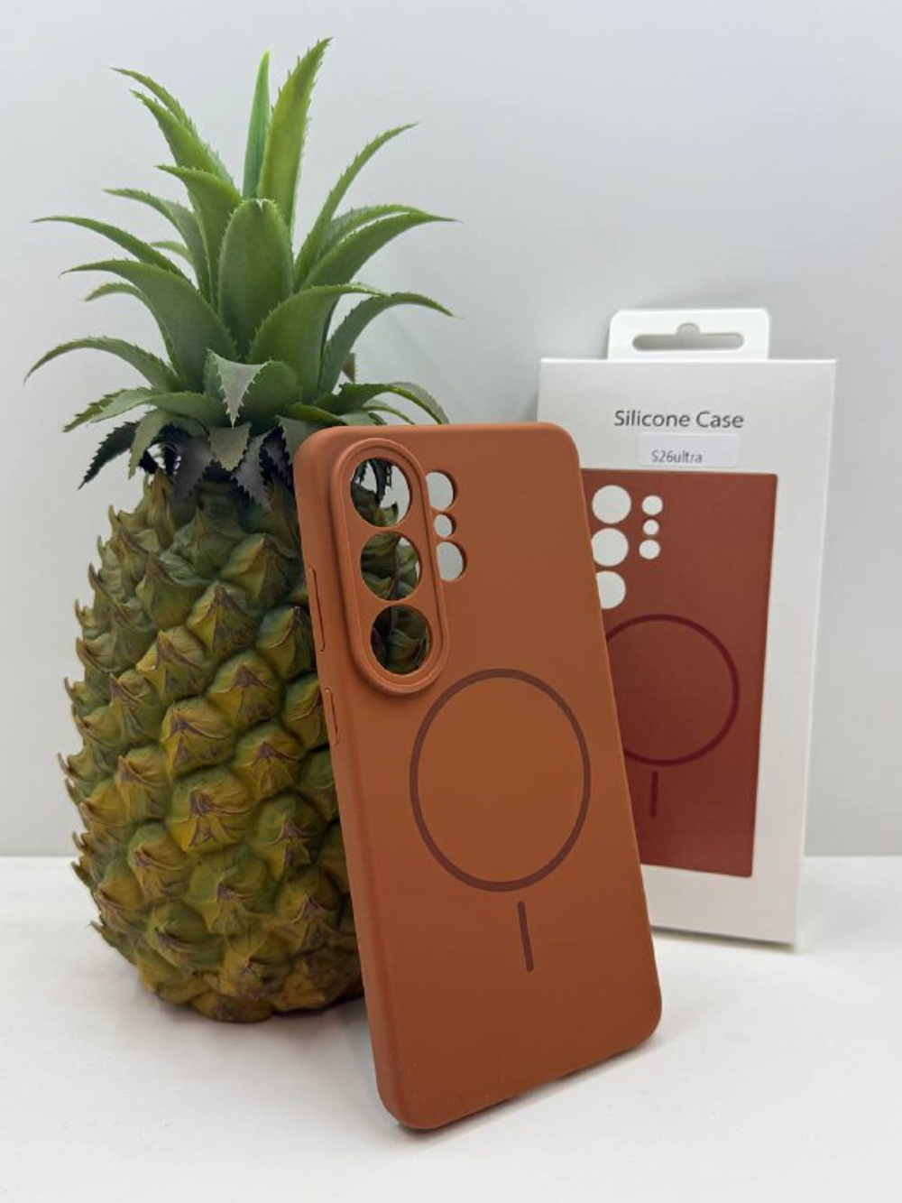 Накладка SILICONE CASE c MagSafe для Samsung S25