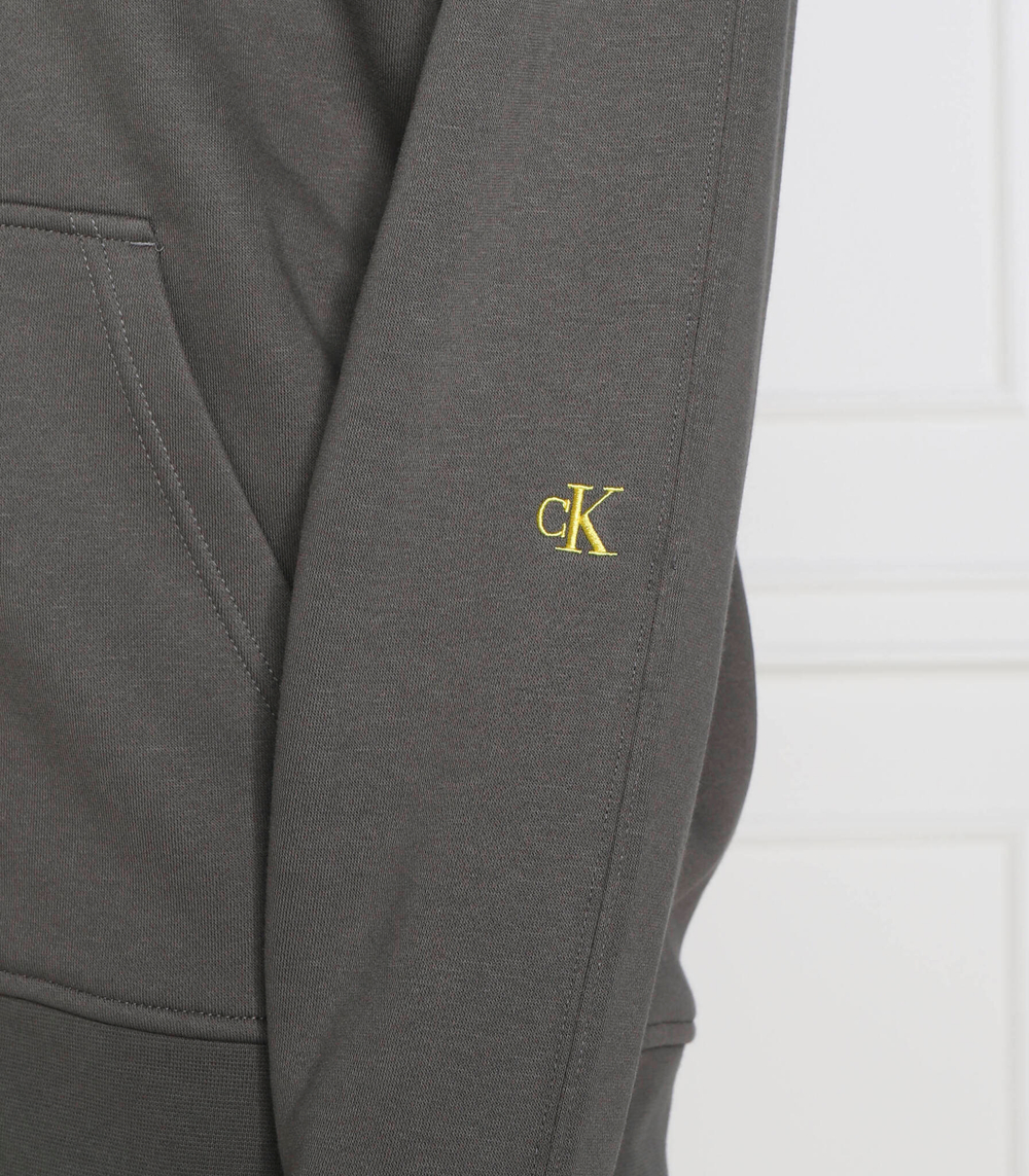 Худи off placed instit zip-through CALVIN KLEIN JEANS - серый(J30J321888)