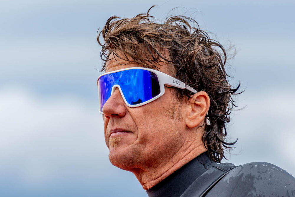 Спортивные очки OCEAN Killy White / Revo Blue Polarized lenses