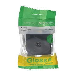 Розетка телевизионная оконечная 1 дБ Systeme Electric Glossa Антрацит GSL000791